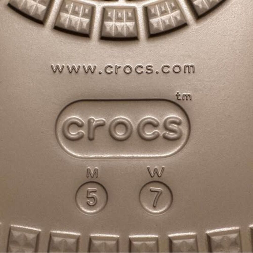Crocs Classic Crush Clogs Latte Tan Platform Unisex M5 / W7 NWT - Picture 6 of 7